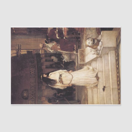 Mariamne die het arrest-Herod verlaat Tissuepapier (Voorkant)