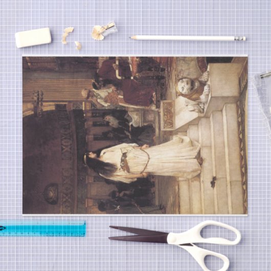 Mariamne die het arrest-Herod verlaat Tissuepapier (Craft)