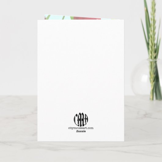 Marian Cherry Birthday Kaart (Achterkant)