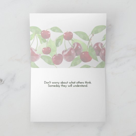 Marian Cherry voor moed Kaart (Binnen)