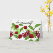 Marian Cherry voor moed Kaart (Gele Bloem)