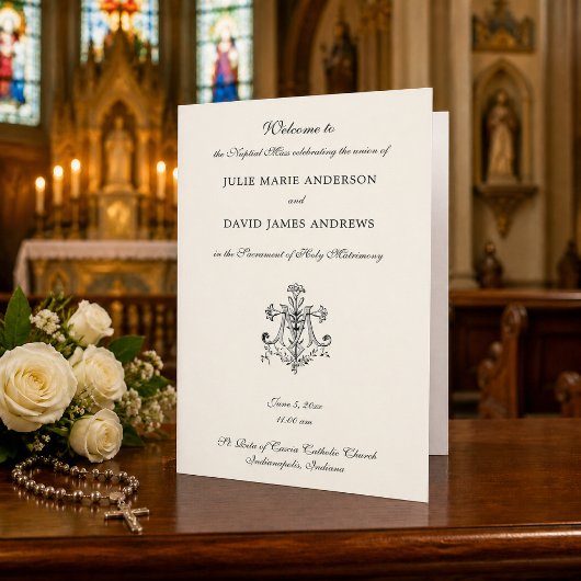 Marian Cross Katholiek Huwelijksprogramma