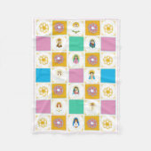 Marian Cute Saint Quilt Square Fleece Deken (Voorkant)