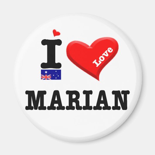 MARIAN - I Love Magneet (Voorkant)