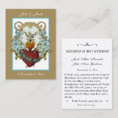 Marian katholieke bruiloft voor de Heilige Kaart Visitekaartje (Voorkant / Achterkant)