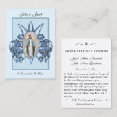 Marian katholieke bruiloft voor de Heilige Kaart Visitekaartje (Voorkant / Achterkant)