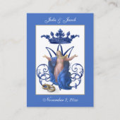 Marian katholieke bruiloft voor de Heilige Kaart Visitekaartje (Voorkant)