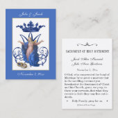 Marian katholieke bruiloft voor de Heilige Kaart Visitekaartje (Voorkant / Achterkant)