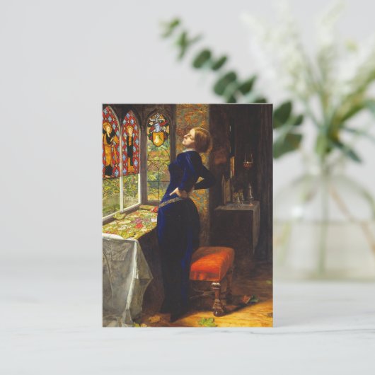 Mariana, c. 1851 van Sir John Everett Millais Briefkaart (Staand voorkant)