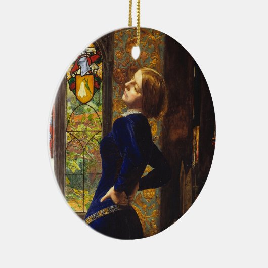 Mariana, c. 1851 van Sir John Everett Millais Keramisch Ornament (Rechts)