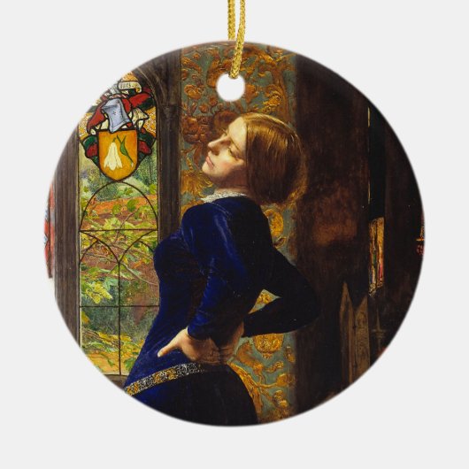 Mariana, c. 1851 van Sir John Everett Millais Keramisch Ornament (Voorkant)