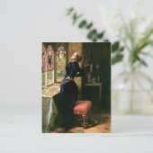 Mariana op het raam briefkaart (Staand voorkant)