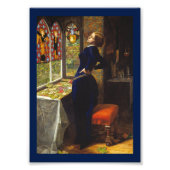 Mariana op het raam foto afdruk (Voorkant)