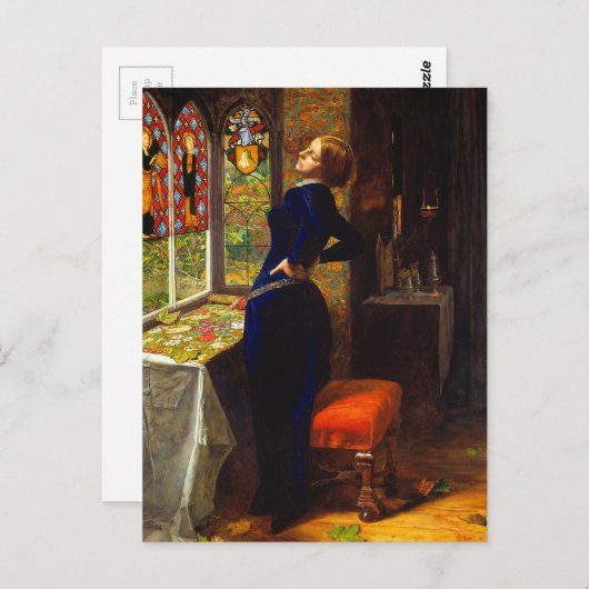 Mariana van John Everett Millais (1851) Briefkaart (Voorkant / Achterkant)