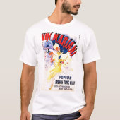 "Mariani Wine" Franse Art-deco Ad. Poster T-shirt (Voorkant)