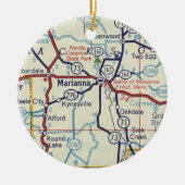 Marianna FL  Kaart Keramisch Ornament (Voorkant)