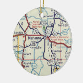 Marianna FL  Kaart Keramisch Ornament (Links)