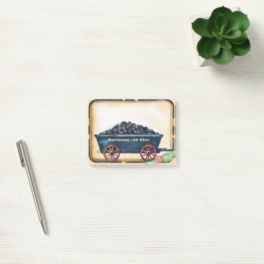 Marianna Pa steenkool mijnwerker Note Pad (Kantoor)