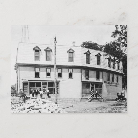 Marianna Pennsylvania Hazlett Billiards Pa 1910 Briefkaart (Voorkant)