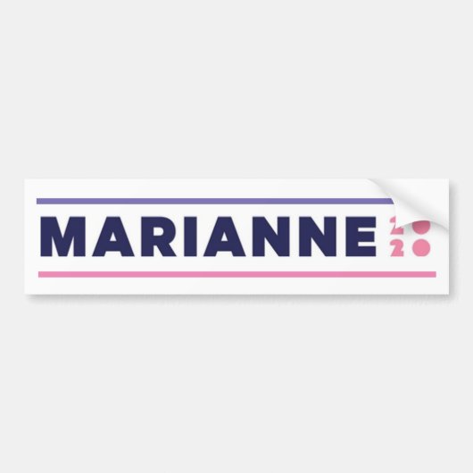 Marianne 2020 bumpersticker (Voorkant)