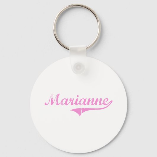Marianne Classic Style Name Sleutelhanger (Voorkant)