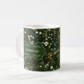 Marianne Dark Daisy Floral Koffiemok (Voorkant links)