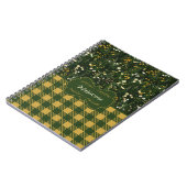 Marianne Dark Daisy Floral Plaid Notitieboek (Linkerzijde)