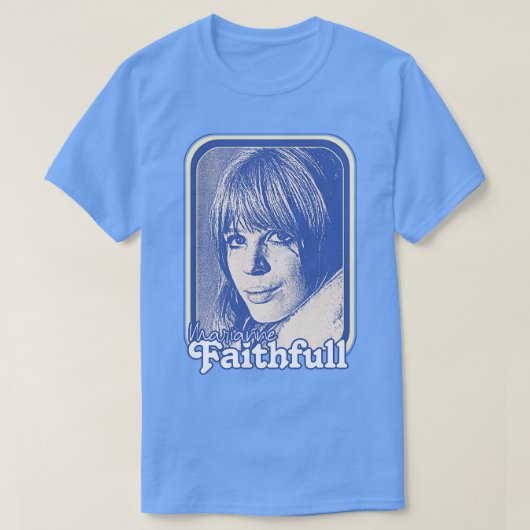 Marianne Faithfull Retro 60s esthetisch ontwerp T-shirt (Design voorkant)