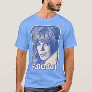 Marianne Faithfull Retro 60s esthetisch ontwerp T-shirt