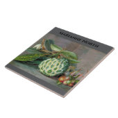 Marianne North Custard Apple Painting Tegeltje (Zijkant)