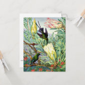 Marianne North - Honeyflower en Honeysuckers Kaart (Voorkant / Achterkant in situ)