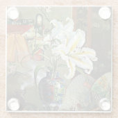 Marianne North - Japan Glazen Onderzetter (Achterkant)