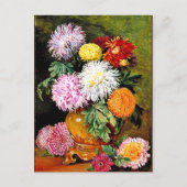 Marianne North - Japanse chrysanten Briefkaart (Voorkant)
