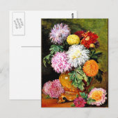 Marianne North - Japanse Chrysanthemums Briefkaart (Voorkant / Achterkant)