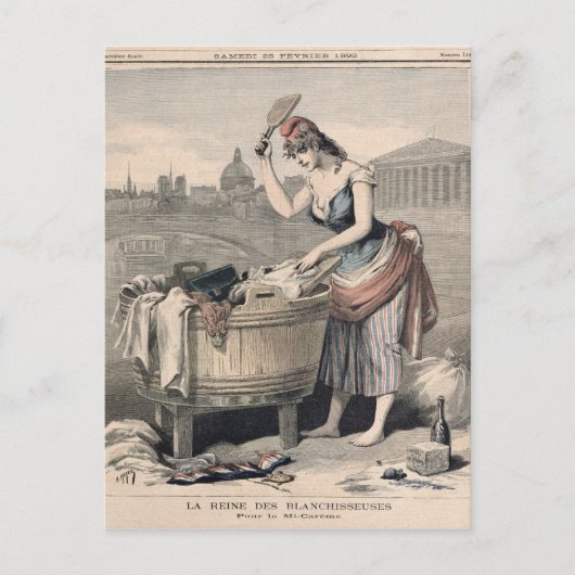 Marianne the Queen of the Washerwomen Briefkaart (Voorkant)