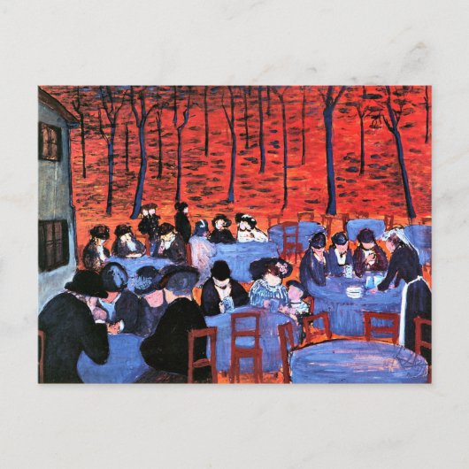 Marianne von Werefkin - Beer Garden Briefkaart (Voorkant)