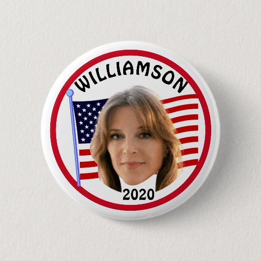 Marianne Williamson 2020 Ronde Button 5,7 Cm (Voorkant)