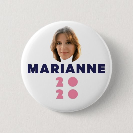 Marianne Williamson 2020 Ronde Button 5,7 Cm (Voorkant)