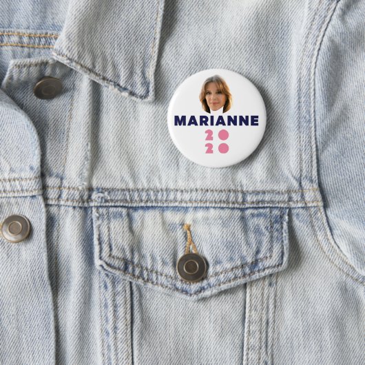 Marianne Williamson 2020 Ronde Button 5,7 Cm (In situ)