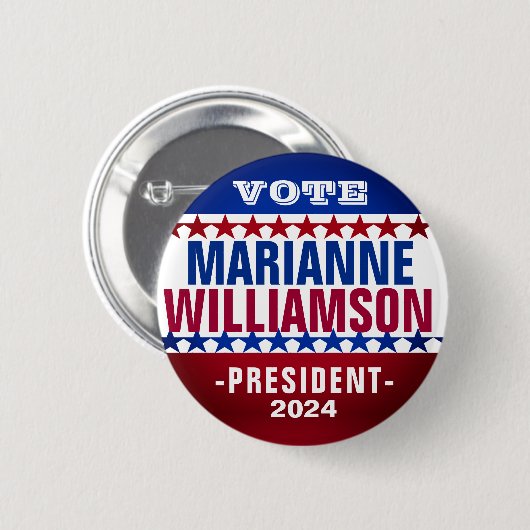 Marianne Williamson 2024 Campaign Button (Voorkant /achterkant)
