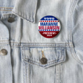 Marianne Williamson 2024 Campaign Button (In situ)