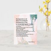 Marianne Williamson Deepest Fear Quote Blank Kaart (Gele Bloem)