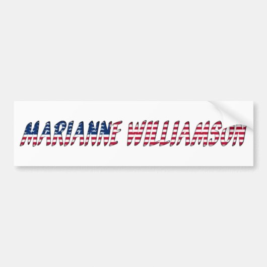 Marianne Williamson Presidentiële kandidaat 2020 Bumpersticker (Voorkant)