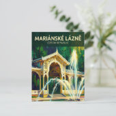 Mariánské Lázně Tsjechië Briefkaart (Staand voorkant)