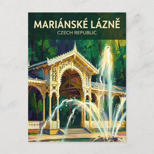 Mariánské Lázně Tsjechië Briefkaart (Voorkant)