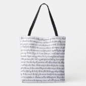 Maria's Gebed - Groot Tote Bag (Achterkant)