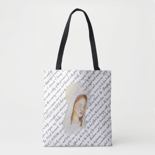 Maria's Gebed Tote Bag (Voorkant)