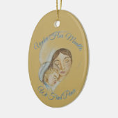 Maria's Mantel Kerstmis Keramisch Ornament (Links)