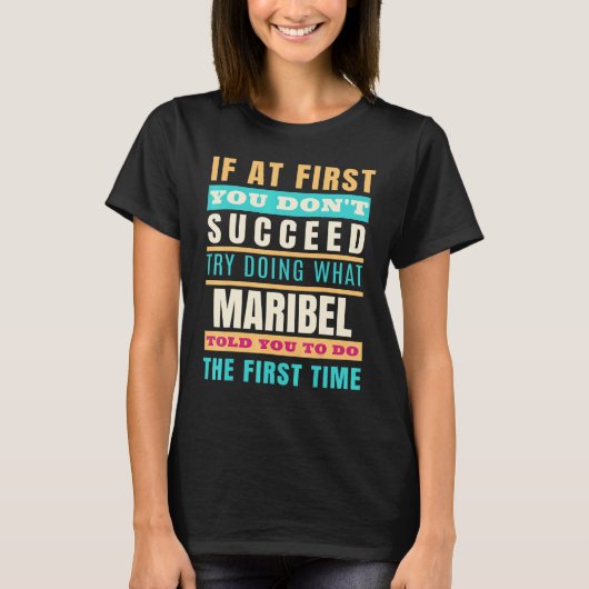 Maribel Persoonlijke naam Maribel Voornaam T-shirt (Voorkant)