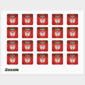Maribor Flag Vierkante Sticker (Vel)